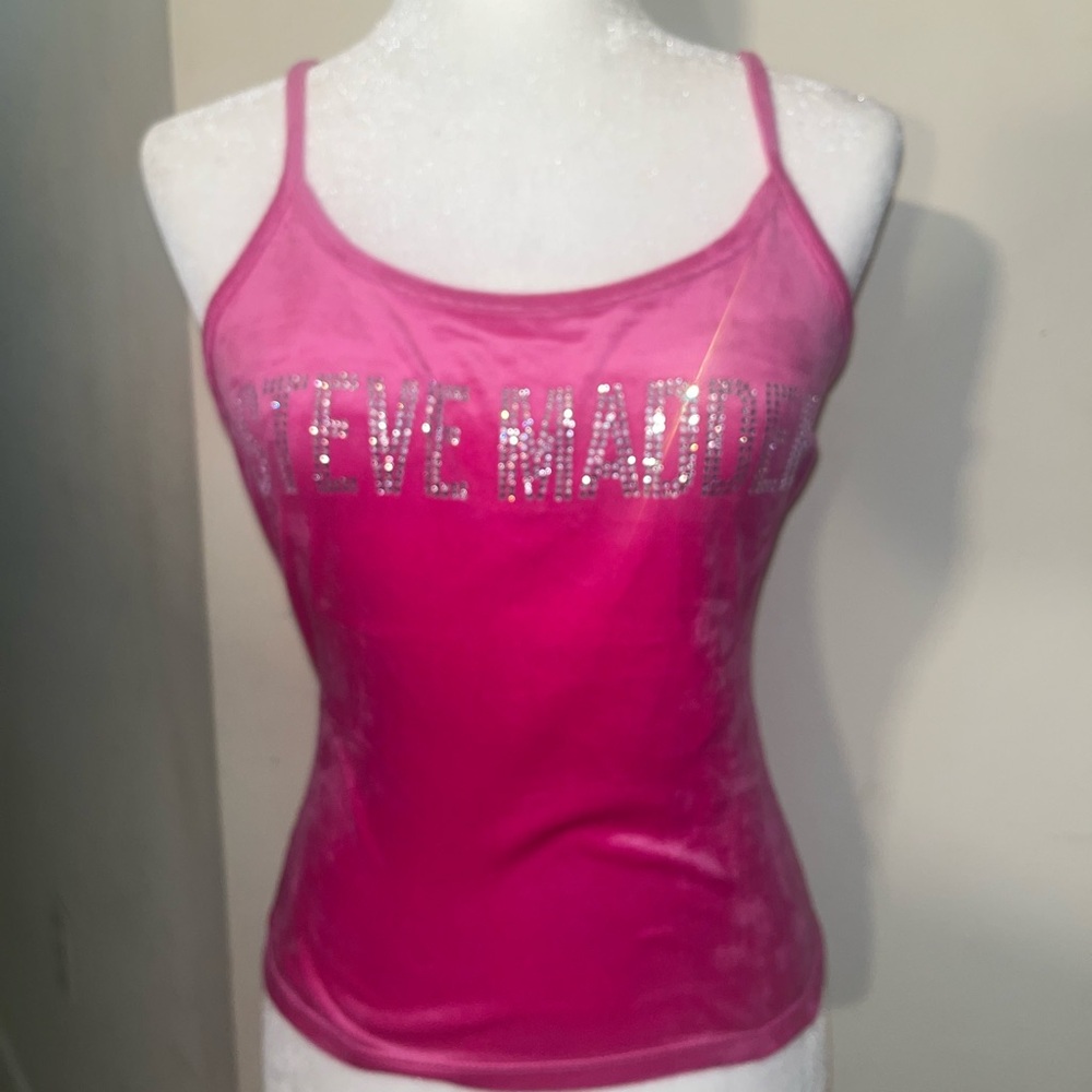 mcbling y2k scene baddie hot pink cami top